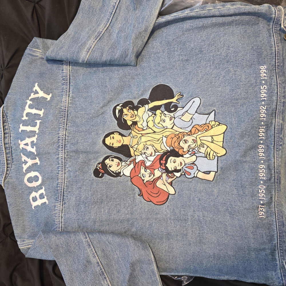 Cakeworthy Denim Jacket with Princesses embroidered